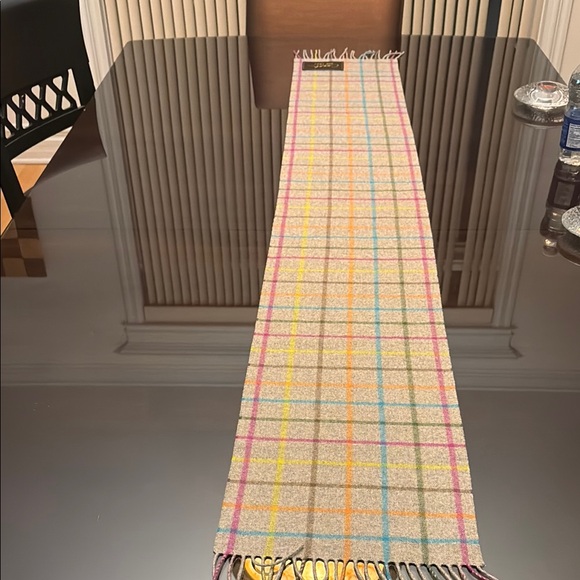 Coach Multicolor Plaid Scarf - Picture 7 of 7